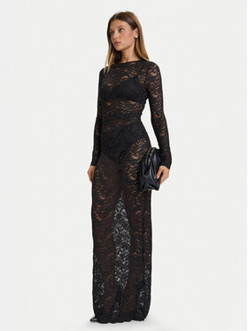 Guess Guess Vakarinė suknelė O5BK01 K1820 Juoda Slim Fit