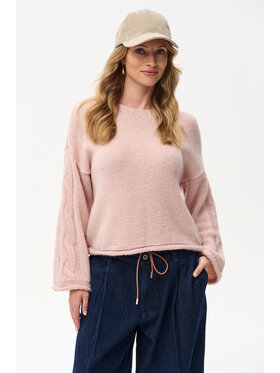 blue shadow blue shadow Sweter Koda Różowy Regular Fit