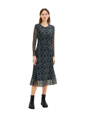 Tom Tailor Denim Tom Tailor Denim Рокля 1034283 Черен Regular Fit
