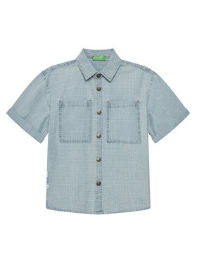 United Colors Of Benetton United Colors Of Benetton Сорочка 53Z9CQ046 Голубий Regular Fit