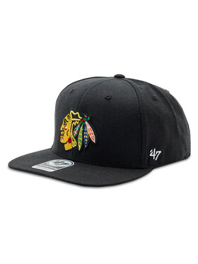 47 Brand 47 Brand Kšiltovka NHL Chicago Blackhawks No Shot '47 CAPTAIN H-NSHOT04WBP-BKB Černá