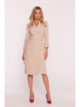Stylove Stylove Sukienka wieczorowa S415 Beżowy A-Line Fit