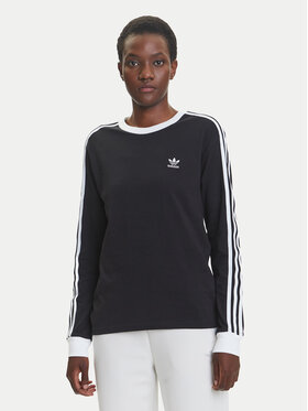 adidas adidas Блузка adicolor 3-Stripes JC5774 Чорний Regular Fit