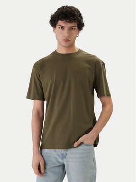 Guess Guess Tricou F6GI11 K8HM4 Kaki Regular Fit