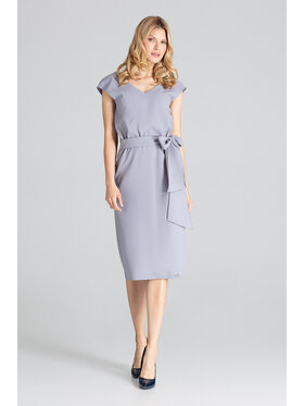 FIGL FIGL Šaty M674 Šedá Regular Fit