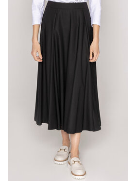 Deni Cler Milano Deni Cler Milano Spódnica midi W-DC-7006-D2-D2-90-1 Czarny Regular Fit