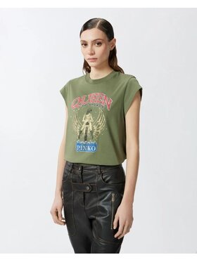 PINKO PINKO T-shirt 84941 Verde Regular Fit
