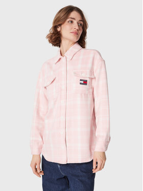 Tommy Jeans Tommy Jeans Риза DW0DW15035 Розов Relaxed Fit