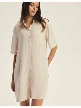 Esotiq Esotiq Koszula nocna 43829 Żółty Regular Fit