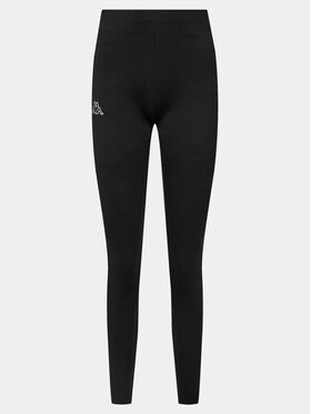 Kappa Kappa Leggings Zapri 303MJB0 Fekete Slim Fit