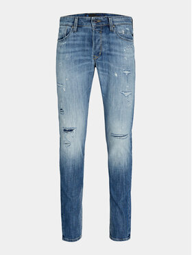 Jack&Jones Jeans Hlače Glenn 12253296 Modra Slim Fit