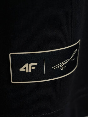 4F 4F T-Shirt FORNAL Czarny Loose Fit