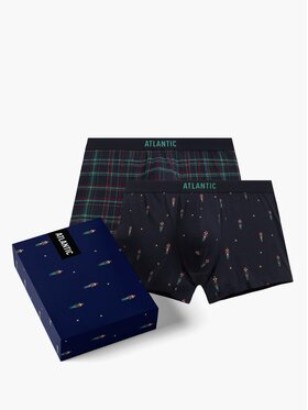 Atlantic Atlantic Bokserki Giftbox Granatowy