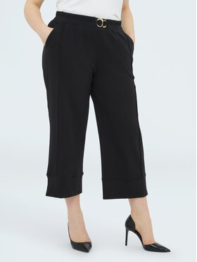 Fiorella Rubino Fiorella Rubino Spodnie materiałowe P835L002383N033 Czarny Regular Fit