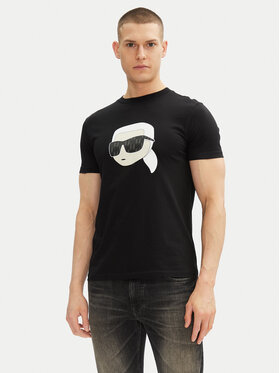 KARL LAGERFELD KARL LAGERFELD Tricou 755073 552251 Negru Regular Fit