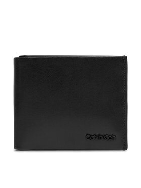 Calvin Klein Calvin Klein Didelė Vyriška Piniginė Minimal Focus Bifold 5Cc W/Coin K50K511276 Juoda