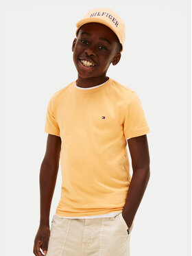 Tommy Hilfiger Tommy Hilfiger T-Shirt KB0KB06879 Pomarańczowy Regular Fit