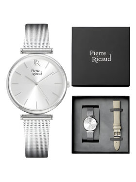 Pierre Ricaud Pierre Ricaud Zegarek P22044.5113QV-SET Srebrny
