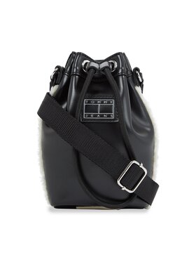 Tommy Jeans Tommy Jeans Custodia per cellulare Tjw Cosy Up Phone Pouch Sherpa AW0AW15439 Nero