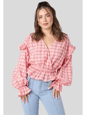 LAURELLA LAURELLA Bluzka Laurella 2VA009520 Różowy Regular Fit