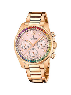 Festina Festina Zegarek F20639-4 Różowe złoto