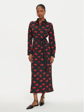 Marella Marella Haljina košulja Ramona 2423226133 Crna Regular Fit