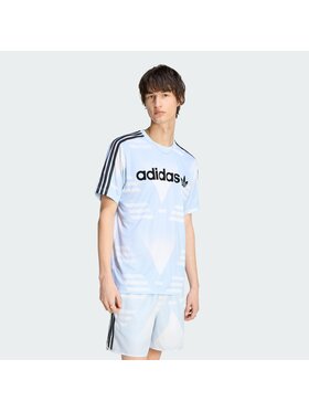 adidas adidas Koszulka techniczna LOOSE SPONSORED JERSEY Biały Regular Fit