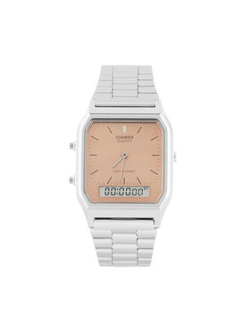 Casio Casio Sat Vintage AQ-230A-4AMQYES Srebrna