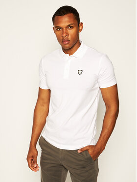 EA7 Emporio Armani EA7 Emporio Armani Polo 8NPF93 PJ03Z 1100 Biały Regular Fit