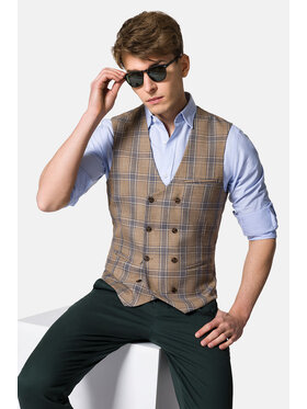Lancerto Lancerto Kamizelka Fraga KA131123000005 Beżowy Slim Fit