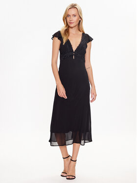 Kontatto Kontatto Rochie de zi BO106 Negru Regular Fit
