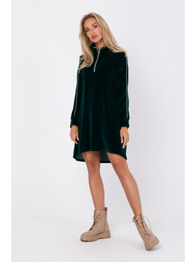 Made of Emotion Made of Emotion Každodenné šaty M764 Zelená Modern Fit