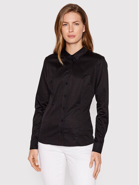 Guess Guess Košulja W2YH41 WAF10 Crna Slim Fit
