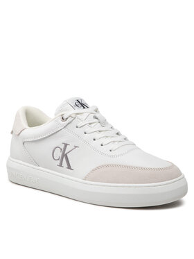 Calvin Klein Jeans Calvin Klein Jeans Сникърси Casual Cupsole Laceup Low Mono YM0YM00496 Бял