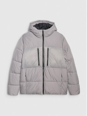 4F 4F Kurtka puchowa APRES SKI Szary Regular Fit