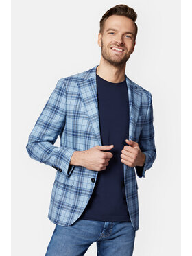 Lancerto Lancerto Marynarka Talaveria MA099123000008 Błękitny Regular Fit