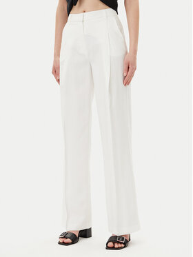 Silvian Heach Silvian Heach Hlače Nieva GPP25374PA Bijela Wide Leg