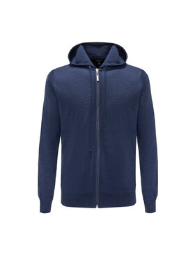 La Mania La Mania Bluza REGULAR FIT ZIP Granatowy Active Fit