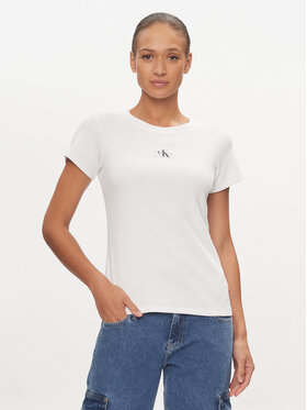 Calvin Klein Jeans Calvin Klein Jeans T-shirt J20J223358 Bijela Slim Fit