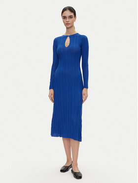 Pepe Jeans Pepe Jeans Rochie tricotată Natasha PL953642 Albastru Slim Fit