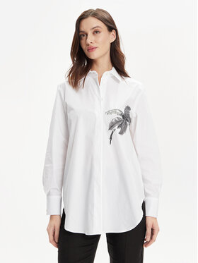 Marella Marella Риза Elam 2413111121 Бял Regular Fit
