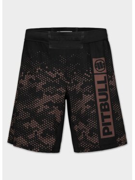 PITBULL PITBULL Szorty sportowe HEX CAMO HILLTOP Brązowy Regular Fit