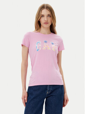 Gap Gap Póló 776775-06 Rózsaszín Regular Fit