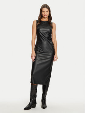 JDY JDY Műbőr ruha Soya 15336927 Fekete Slim Fit
