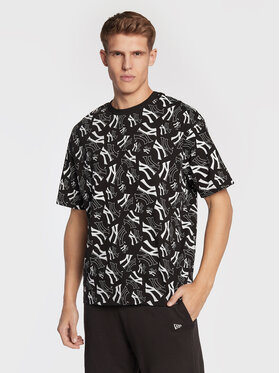 New Era New Era Tricou New York Yankees Logo Print 60284619 Negru Relaxed Fit