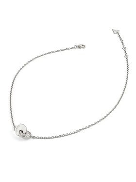 Guess Guess Naszyjnik JUBN05219JW Srebrny