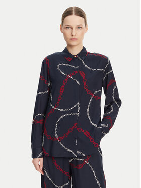 Tommy Hilfiger Tommy Hilfiger Koszula WW0WW44045 Granatowy Relaxed Fit