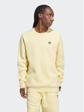 adidas adidas Bluza Trefoil Essentials Crewneck Sweatshirt IA4830 Żółty Regular Fit