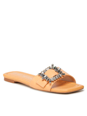 Stuart Weitzman Stuart Weitzman Papucs Shine Buckle Slide San SA717 Narancssárga