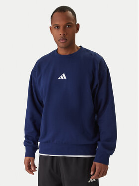 adidas adidas Majica dugih rukava Essentials Feel Cozy JE3792 Tamnoplava Regular Fit